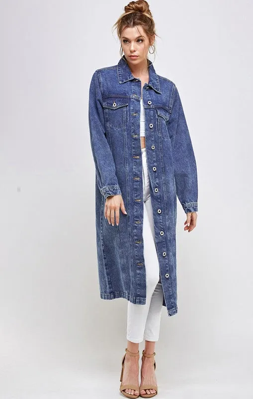 WHITE NON-STRETCH THIRD QUARTER DENIM JACKET