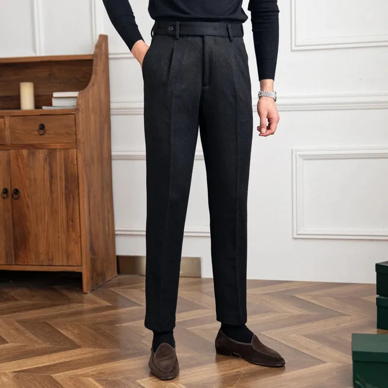 Winter wool italian trousers