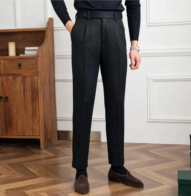 Winter wool italian trousers