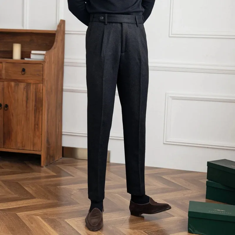 Winter wool italian trousers