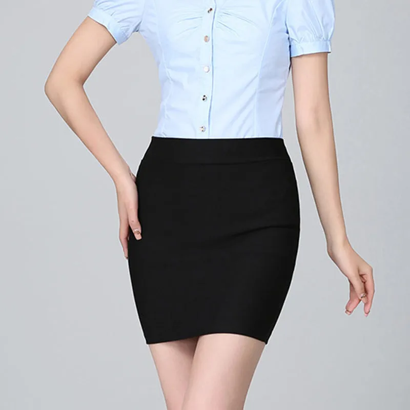 Women Hip Flattering Slim-Look Slimming Strapless Office Pencil Skirt