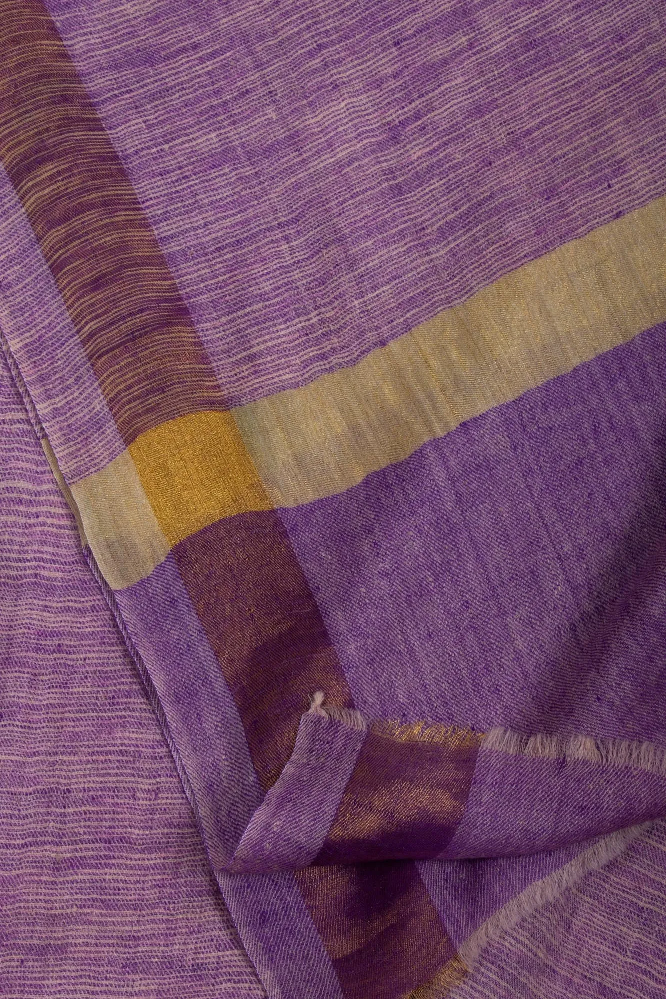 Zari Ikat Purple Pashmina Wrap -  CHHATAK